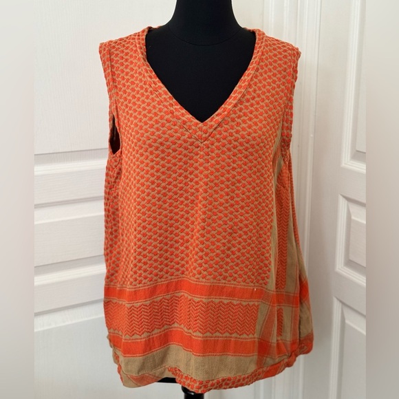 Cecilie Copenhagen Tops - Cecilie Copenhagen | V-neck Sleeveless Tunic Shirt - Size XL